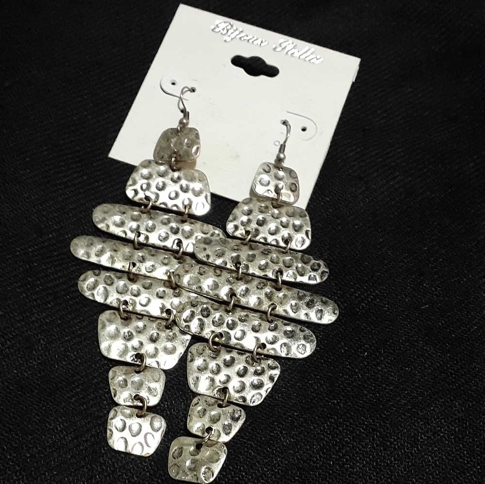 Bijoux Stella Jewelry Women's Silvertone Earrings.